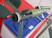Залишок реактивного керованого снаряду 152 мм Краснополь. З позиції