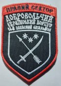 Шеврон Нашивка, Правый сектор ДУК ПС № 77