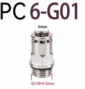 Фітинг цанговий з різьбленням 06-G01 6мм 18 (9,7 мм)