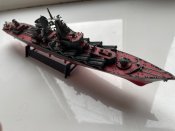Модель крейсера Москва , 1/700
