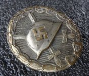 Знак "За ранение 1939" в серебре. Клеймо "4".
