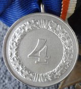 Колодка КВК2 + выслуга 4 года в Вермахте с фельдшпангой.