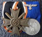 Колодка КВК2 + выслуга 4 года в Вермахте с фельдшпангой.