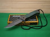 Ніж складаний Browning US Tanto G10 оливковий 22 см