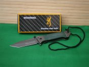 Ніж складаний Browning US Tanto G10 оливковий 22 см