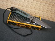 Ніж складаний Browning US Tanto G10 оливковий 22 см