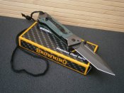 Ніж складаний Browning US Tanto G10 оливковий 22 см