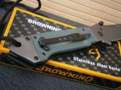 Ніж складаний Browning US Tanto G10 оливковий 22 см