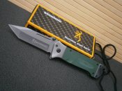 Ніж складаний Browning US Tanto G10 оливковий 22 см