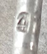 Знак "За ранение 1939" в серебре. Клеймо "4".