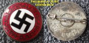 Членский знак NSDAP. Клеймо "RZM M1/78"