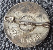 Членский знак NSDAP. Клеймо "RZM M1/78"