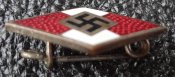 Членский знак HitlerJugend (HJ). Клеймо "RZM М1/27"