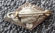 Членский знак HitlerJugend (HJ). Клеймо "RZM М1/27"