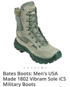~Bates 1802 Sage Green Delta-8 iCS виробництва США. Розмір 15(48)устілка