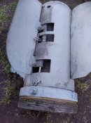Хвостова частина касетного заряду РСЗВ Ураган