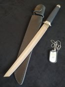 Ніж танто тактичний мисливський туристичний Magnum Tanto Cold Steel 43 см Ніж катана