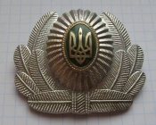 Кокарда офицерская Украина 1990-е капуста