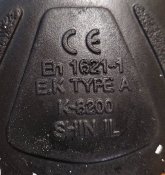 Вставки-протекторы, налокотники, защита локтей, резина, б/у, Южная Корея