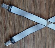 Подтяжки для брюк, штанов, эдельвейс, едельвейс, X-образные, лёгкое б/у, Германия