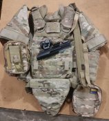 Бронежилет американский армейский IOTV FR Gen III - Multicam (Чехол, мягкая броня, керамические плиты).