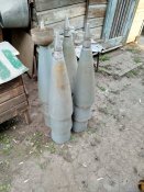 голова- колпак с  кассетной части РСЗО Ураган калибра 220мм