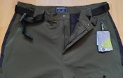 Треккинговые брюки Mountain Warehouse 039988 + ремень, непромокаемые, олива, размер 54, склад