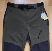 Треккинговые брюки Mountain Warehouse 039988 + ремень, непромокаемые, олива, размер 54, склад