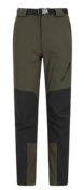 Треккинговые брюки Mountain Warehouse 039988 + ремень, непромокаемые, олива, размер 54, склад
