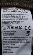 Треккинговые брюки Mountain Warehouse 039988 + ремень, непромокаемые, олива, размер 54, склад