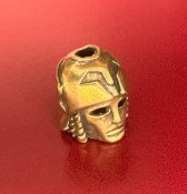 Намистина (бусина) "Gold Epic Head" для плетіння темляків з паракорду