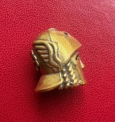Намистина (бусина) "Gold Epic Head" для плетіння темляків з паракорду