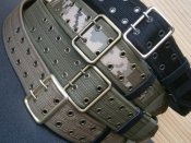 Ремінь офіцерський польовий олива стропа + шкіра 110 см