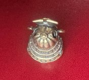 Намистина (бусина) "Gold Samurai Head" для плетіння темляків з паракорду