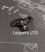Антабка QD Leapers UTG 3.2 см. Без упаковки