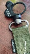 Міцна та надійна двостороння база-кріплення на трубу для QD антабок під Troy Industries