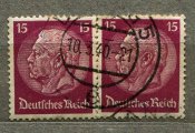 Поштові марки, рейх (2 шт) Штамп 10.3.40.