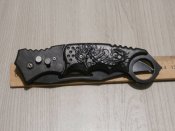 Ніж складний викидний Columbia 1641 "Морський коник" на кнопці 23.5см