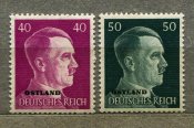 Поштові марки рейхскомісаріату Остланд,...