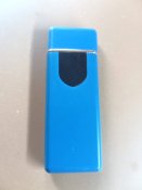 Електрозапальничка USB ZGP ABS сенсорна запальничка електрична спіральна Колір синій