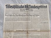 Лист газети Wesfalische Landeszeitung.