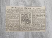 Вирізка-стаття з газети "Der Raum um...