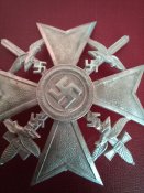 Испанский крест с мечами в серебре