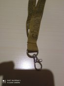 Стрічка для ключів кольору оливка