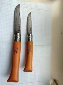 Нож Opinel №10 і Opinel №12 Carbone