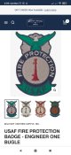Рубашка - поло USAF Fire Protection. Тёмно-синяя. Р-р Large