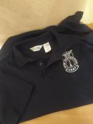 Рубашка - поло USAF Fire Protection. Тёмно-синяя. Р-р Large