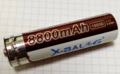 Акумулятор X-Balog 18650 Li-ion 8800mAh...