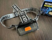 Налобний ліхтар із червоним світлом BL-008, з USB зарядкою