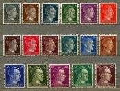 Поштові марки, рейх (17 шт) Гітлер
